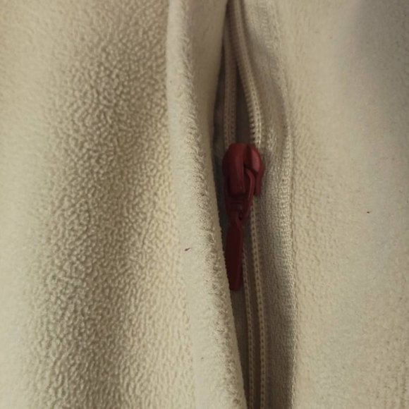 American Eagle Outfitters Womens Vest Beige Two Tone Full Zip Pockets Collar M - Picture 6 of 7